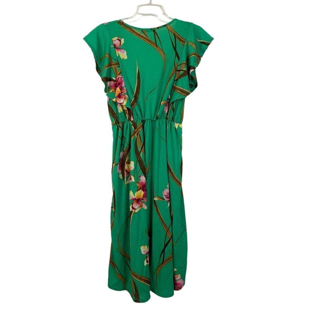 Cure Women's Green Floral Dress - Picture 2 of 6